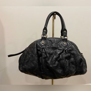 Marc Jacobs black quilted leather satchel